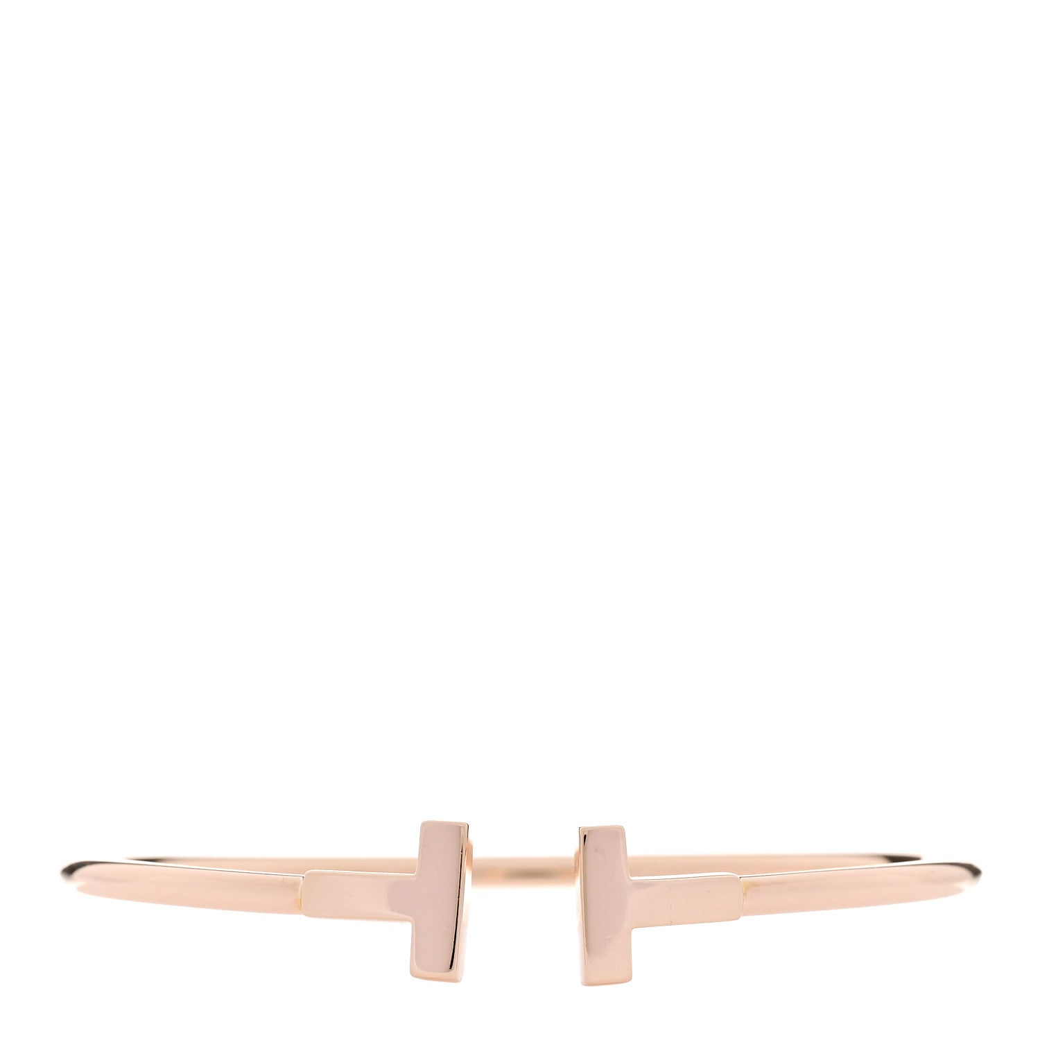 Tiffany 18K Rose Gold T Wire Bracelet 2 of 3