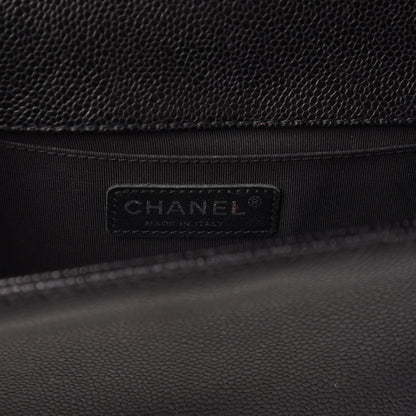 Chanel Caviar Quilted Medium Boy Flap Black 8 of 10
