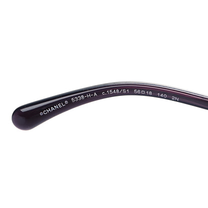 Chanel Acetate Pearl Winter Butterfly Sunglasses 5338-H-A Purple 5 of 7