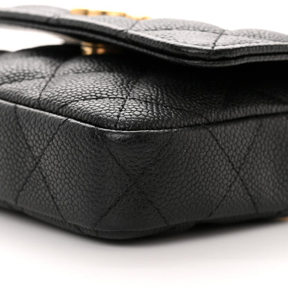 Chanel Caviar Quilted Sweetheart Clutch With Chain Black 10 of 12