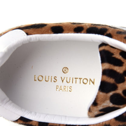 Louis Vuitton Calfskin Pony Hair Leopard Monogram Frontrow Sneakers 35 8 of 11