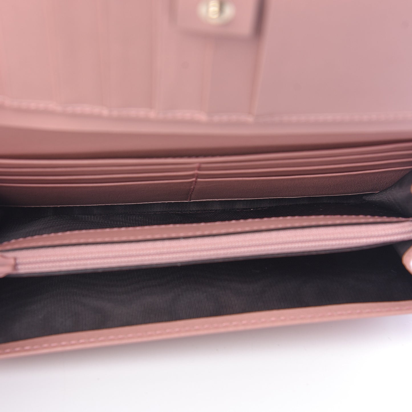 Soft Microguccissima Continental Wallet Soft Pink