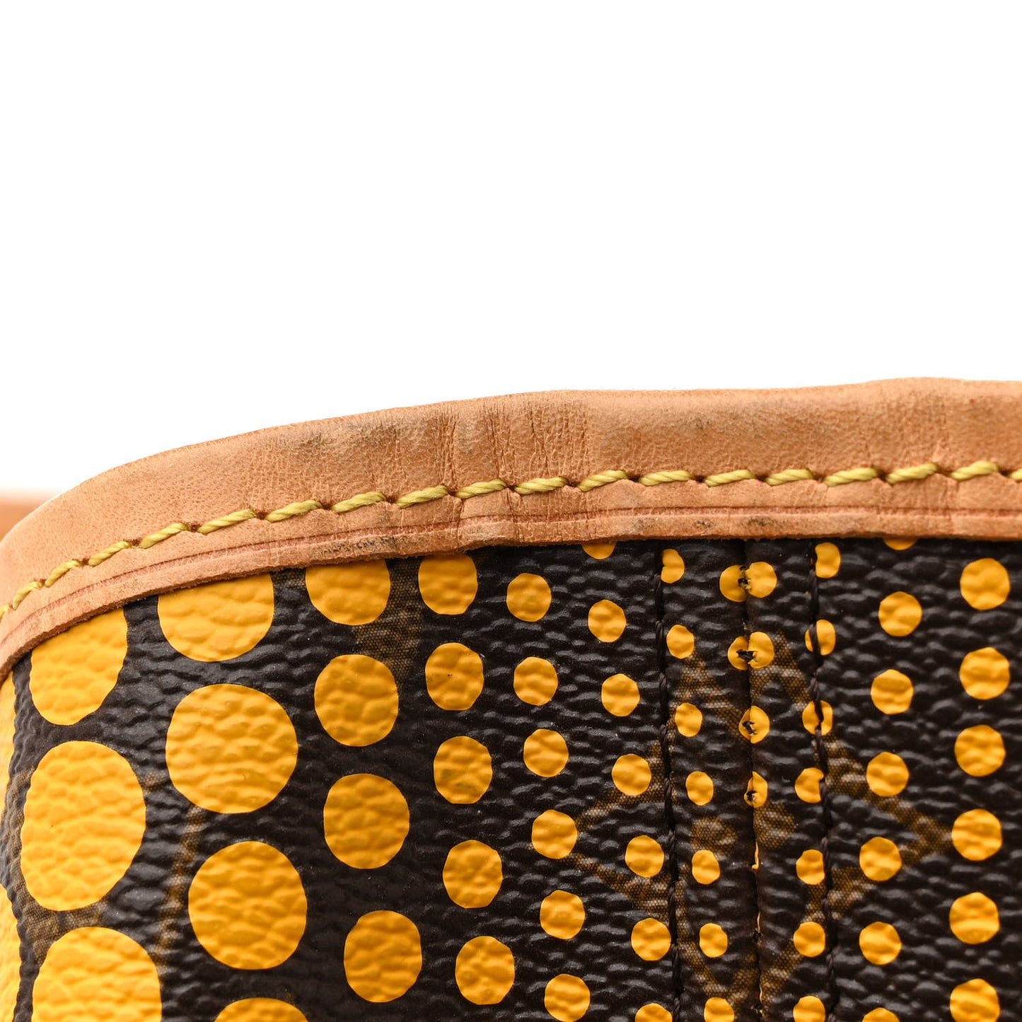 Monogram Kusama Waves Neverfull MM Yellow