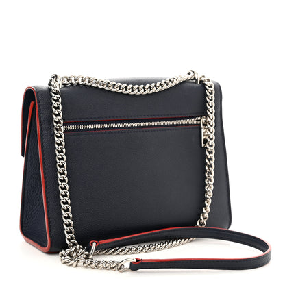 Louis Vuitton Soft Calfskin My Lockme Chain Bag BB Marine Rouge 3 of 12