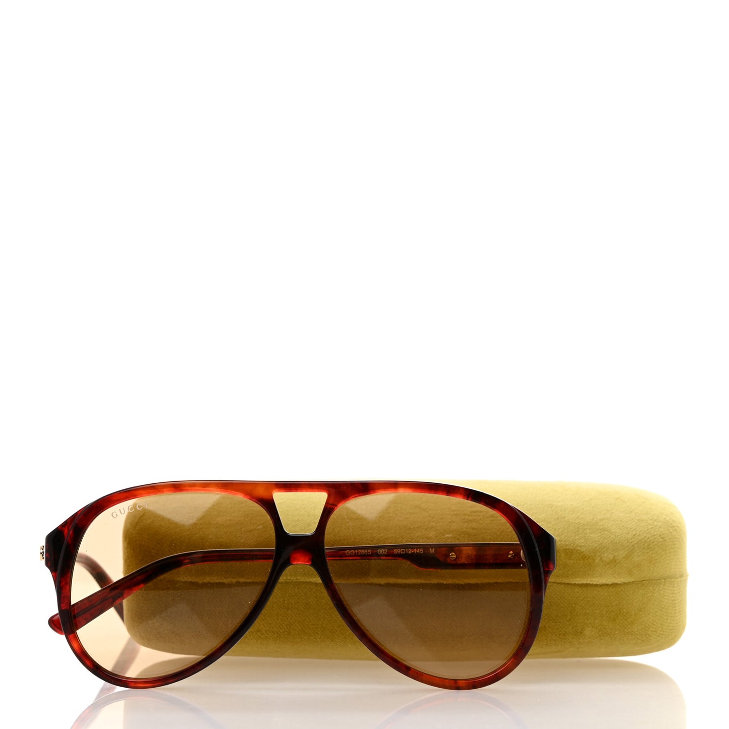 Acetate Aviator Sunglasses GG01286S Brown