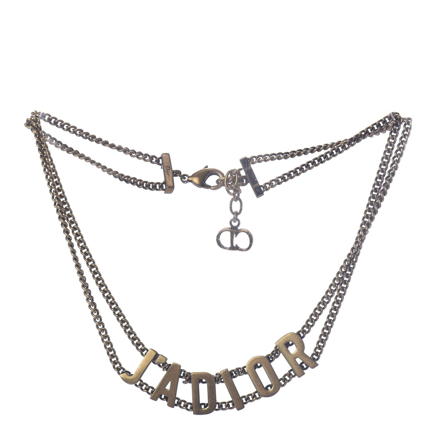 Metal J'Adior Choker Necklace Aged Gold