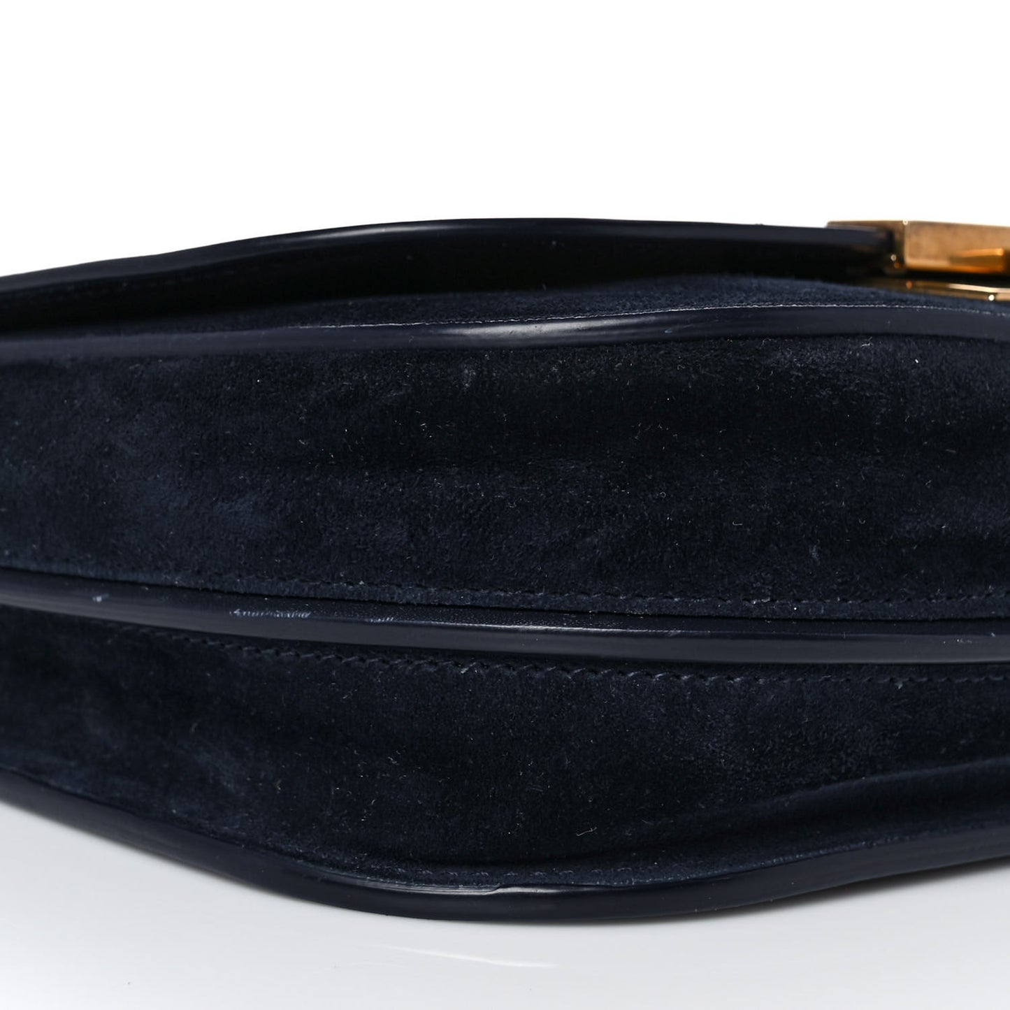 Suede Calfskin Betty Messenger Navy