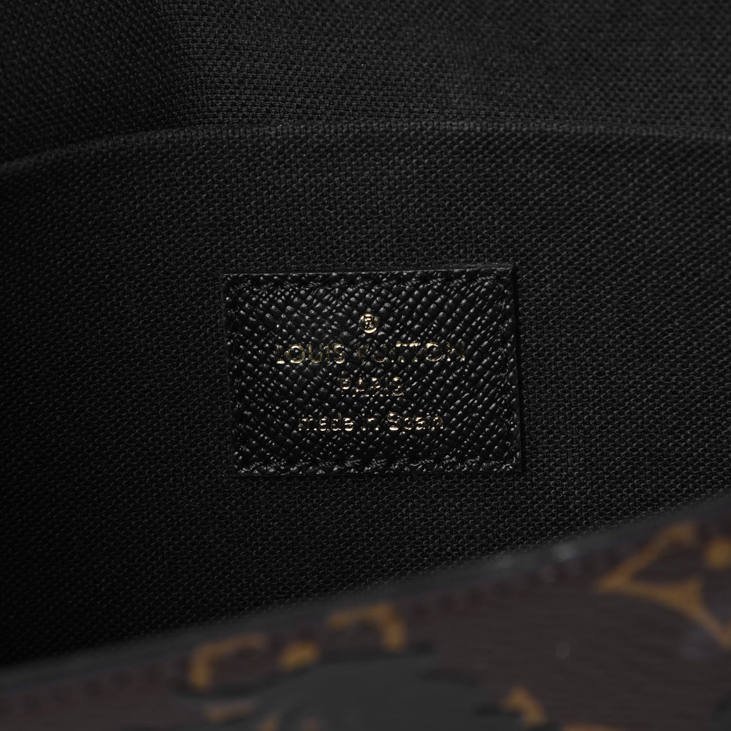 Monogram Blossom Pochette Felicie Chain Wallet Black