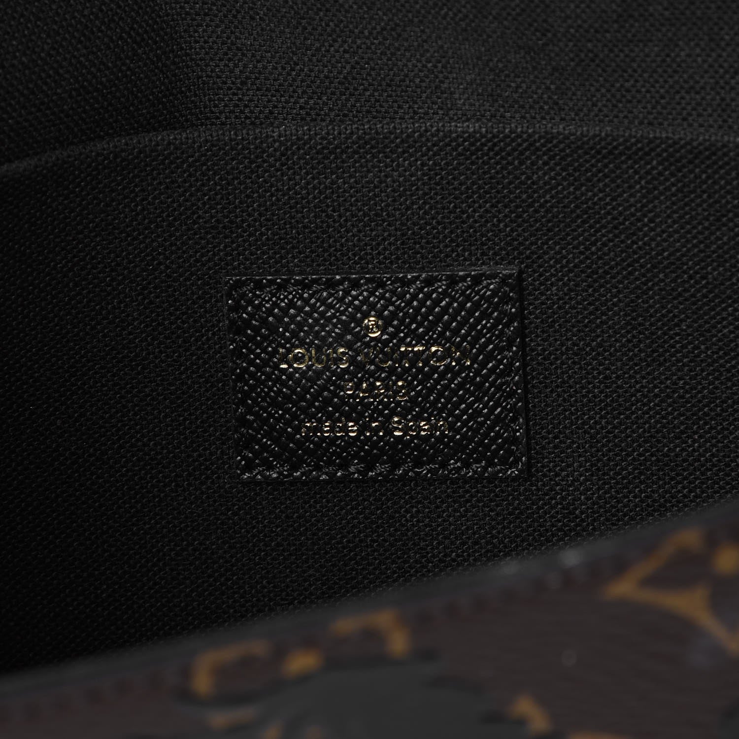 Louis Vuitton Monogram Blossom Pochette Felicie Chain Wallet Black 9 of 14