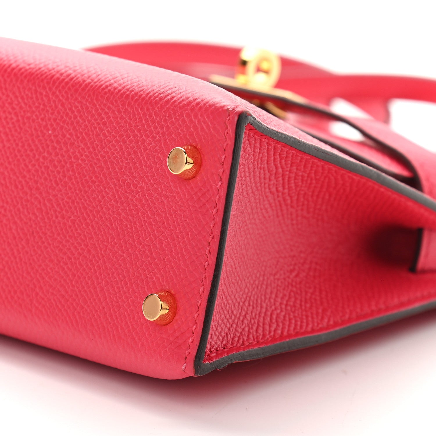 Hermes Epsom Mini Kelly Sellier 20 Rose Extreme 9 of 9