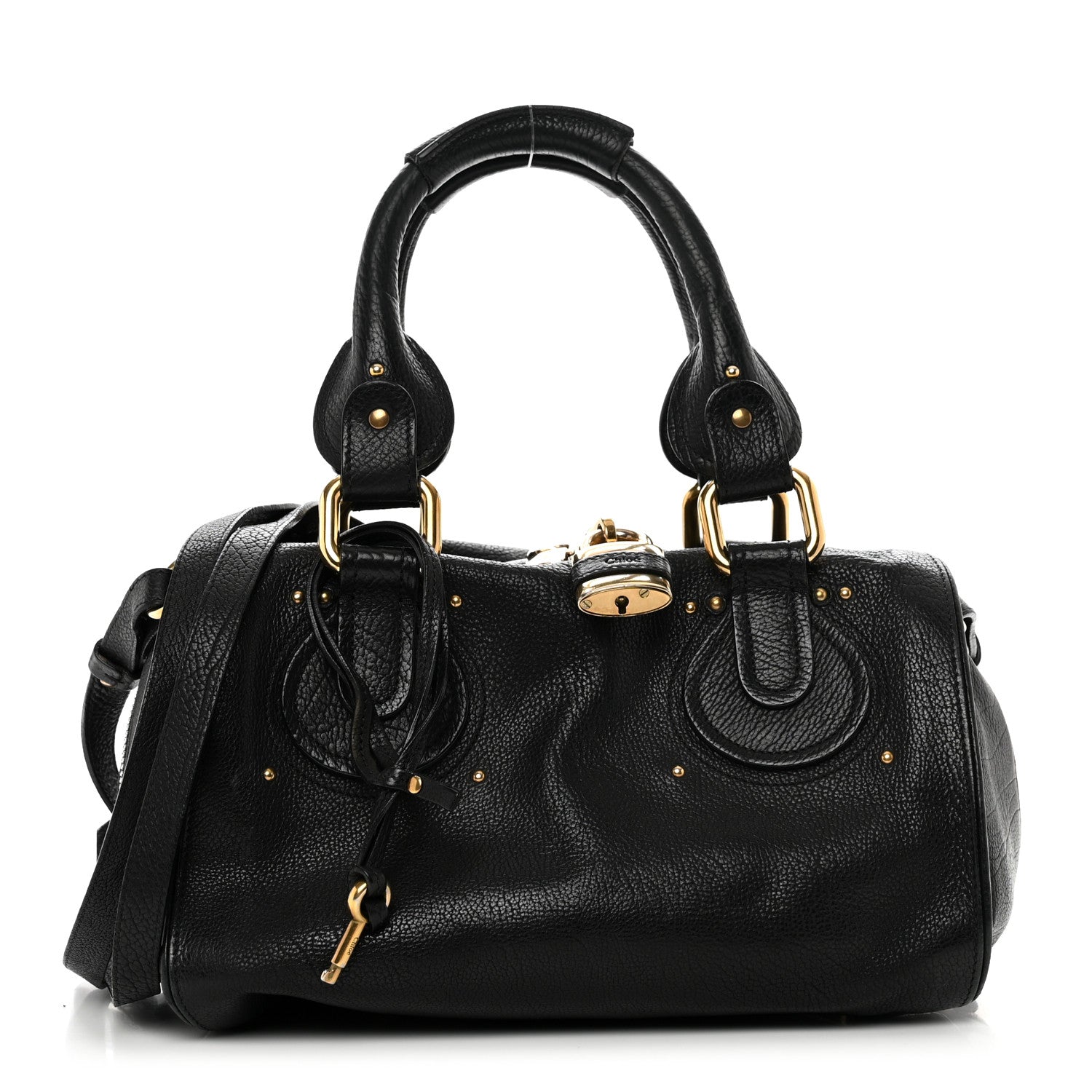 Chloe Calfskin Paddington Satchel Black 1 of 11
