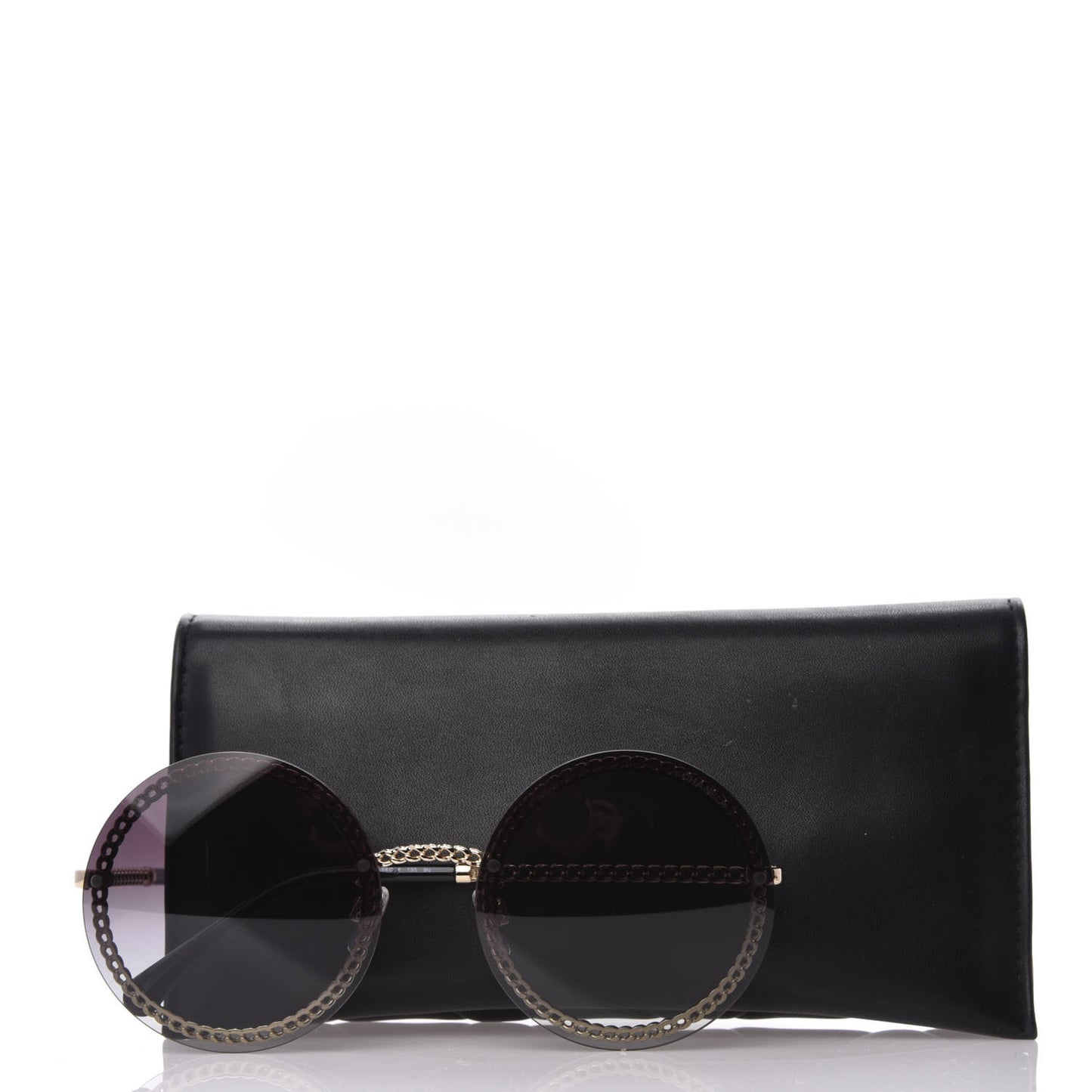 Round Chain Sunglasses 4245 Gold
