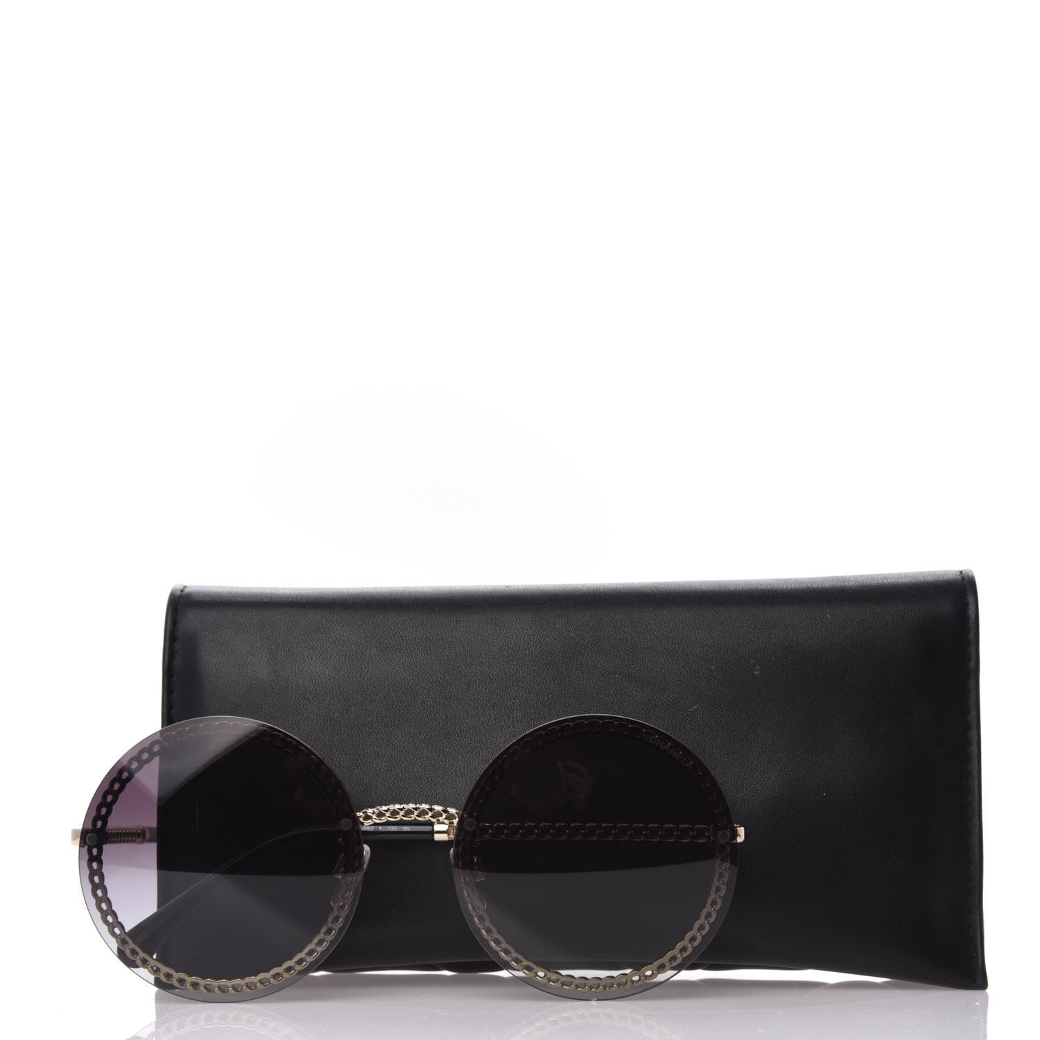 Chanel Round Chain Sunglasses 4245 Gold 8 of 8