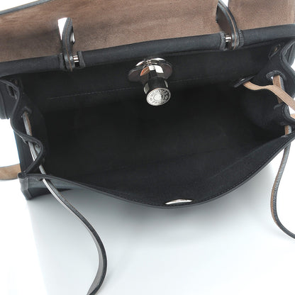 Hermes Toile Vache Hunter Herbag Zip 31 PM Black Ebene 5 of 11