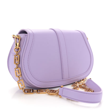 Versace Calfskin Medium Greca Goddess Shoulder Bag Baby Violet 3 of 9