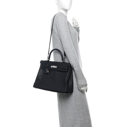 Hermes Togo Kelly Retourne 35 Bleu Nuit 2 of 10