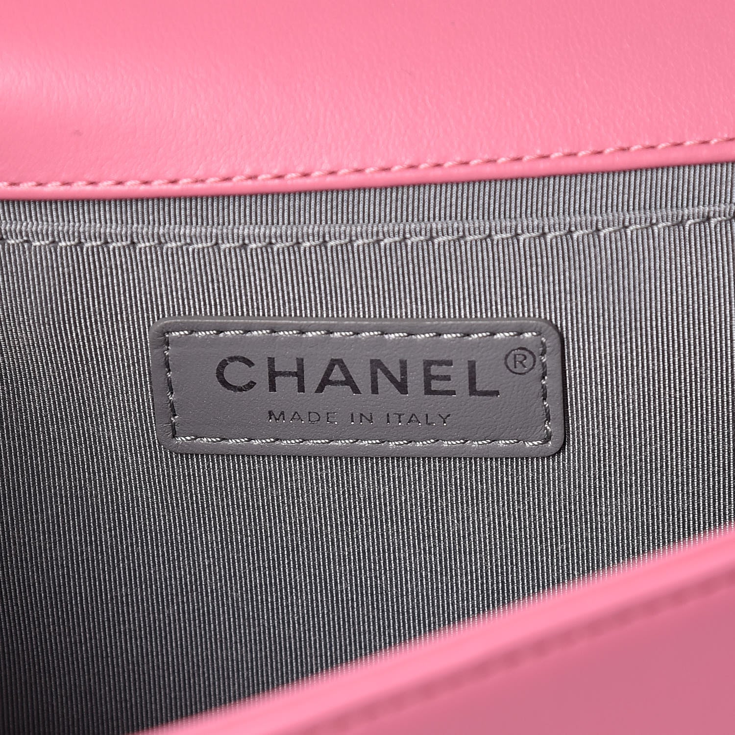 Chanel Lambskin Chevron Quilted Medium Boy Flap Pink 7 of 10