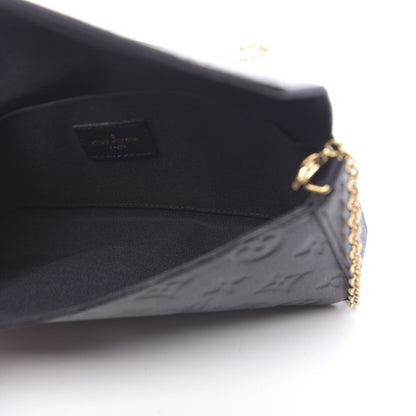 Louis Vuitton Empreinte Pochette Felicie Chain Wallet Black 6 of 12
