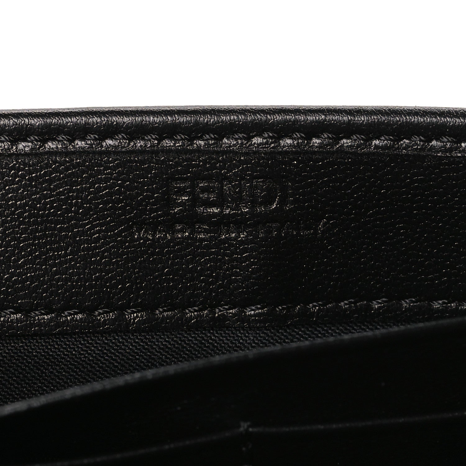 Fendi Nappa Matisse FF Embossed Continental Wallet Black 6 of 7