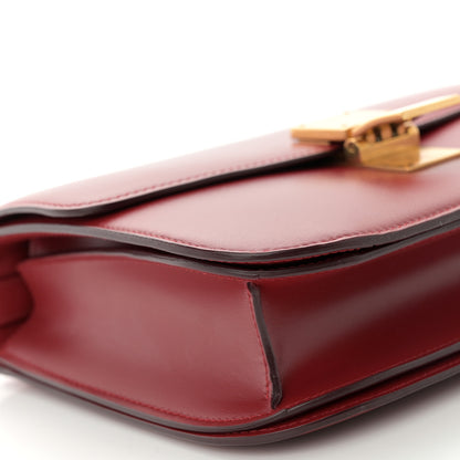 Celine Box Calfskin Medium Classic Box Flap Bag Red 9 of 12