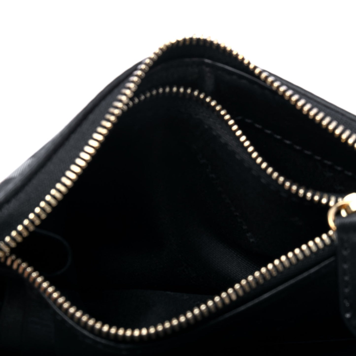 Calfskin Horseferry Check Medium Marston Zip Around Wallet Black