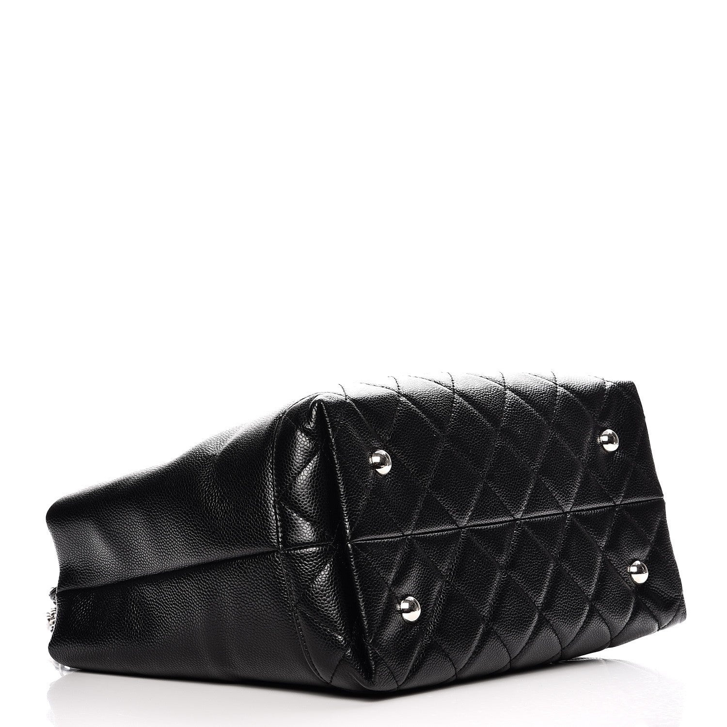 Chanel Soft Caviar CC Medium Top Handle Tote Black 5 of 14
