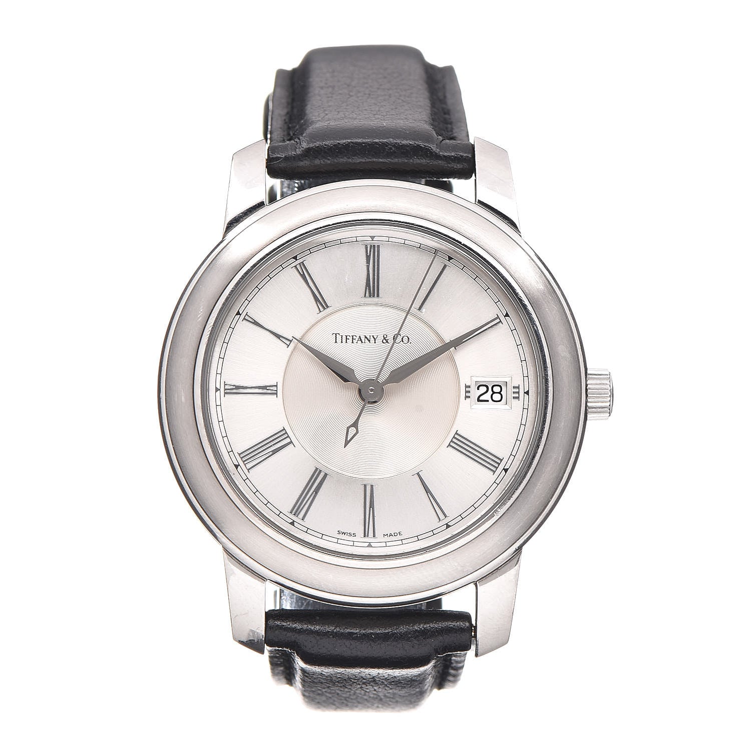 Tiffany Stainless Steel Calfskin 37mm Mark Resonator Automatic Watch 1 of 8