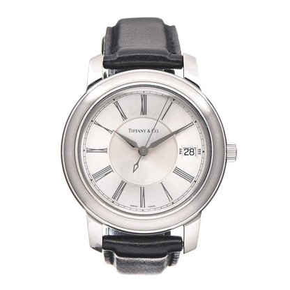 Tiffany Stainless Steel Calfskin 37mm Mark Resonator Automatic Watch 1 of 8