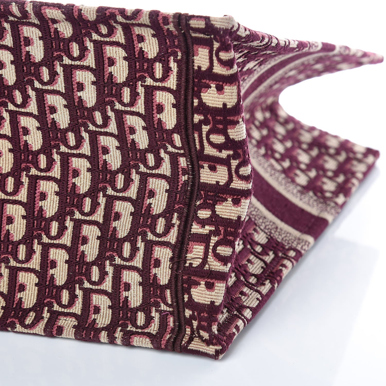 Christian Dior Oblique Large Book Tote Burgundy Multicolor 6 of 10