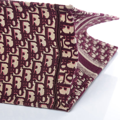 Christian Dior Oblique Large Book Tote Burgundy Multicolor 6 of 10