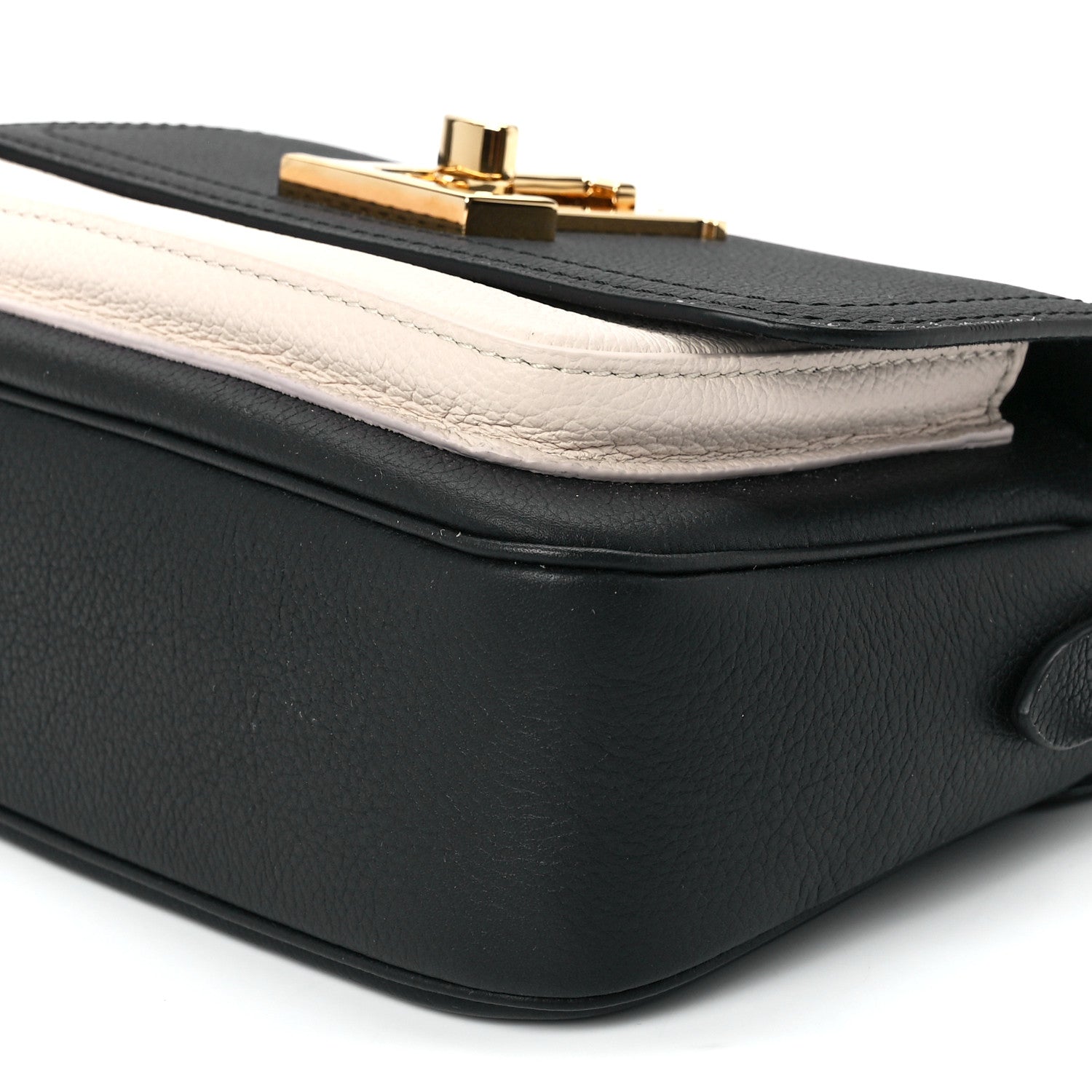Louis Vuitton Grained Calfskin Lockme Tender Black 10 of 10