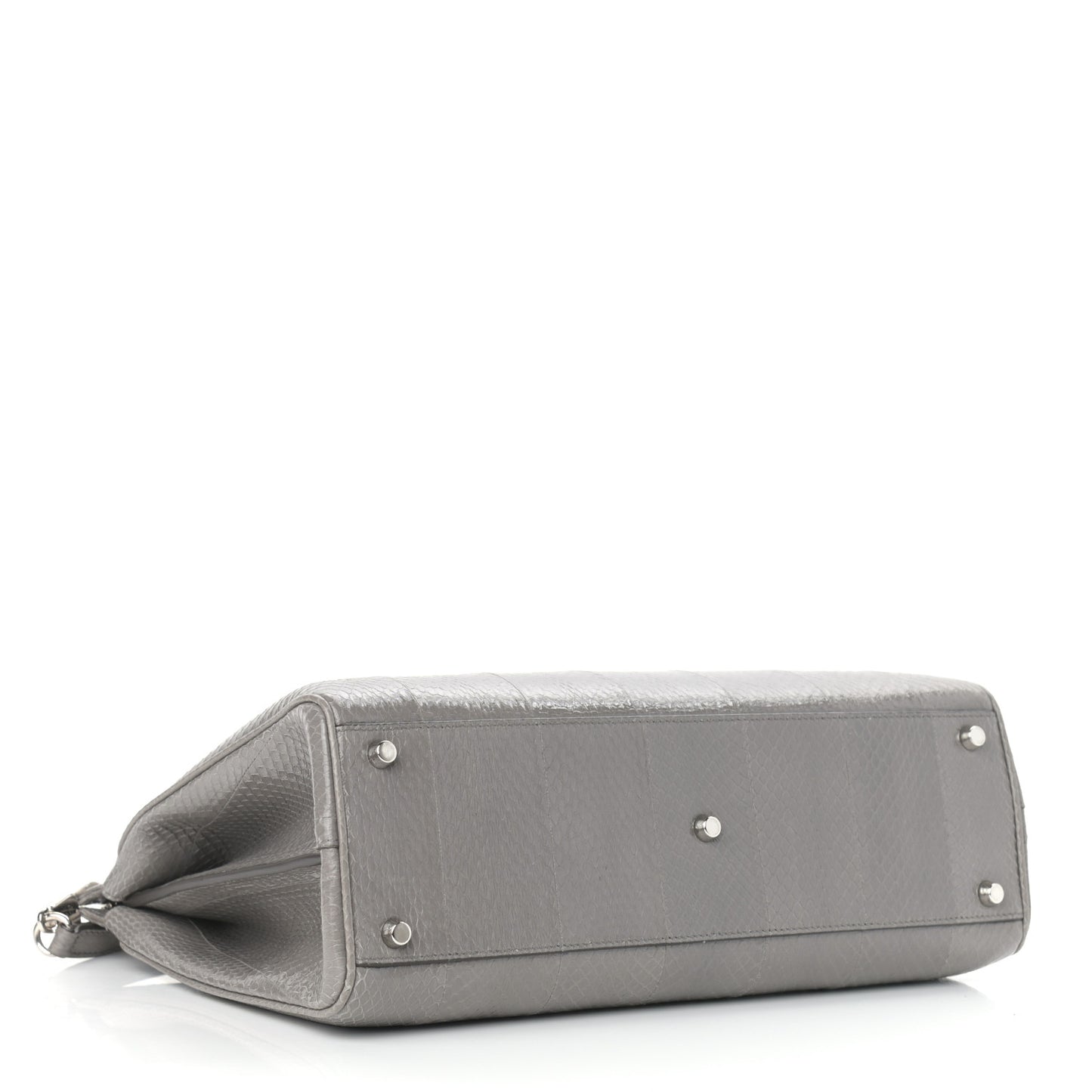 Elaphe Medium Zumi Top Handle Bag Dusty Grey