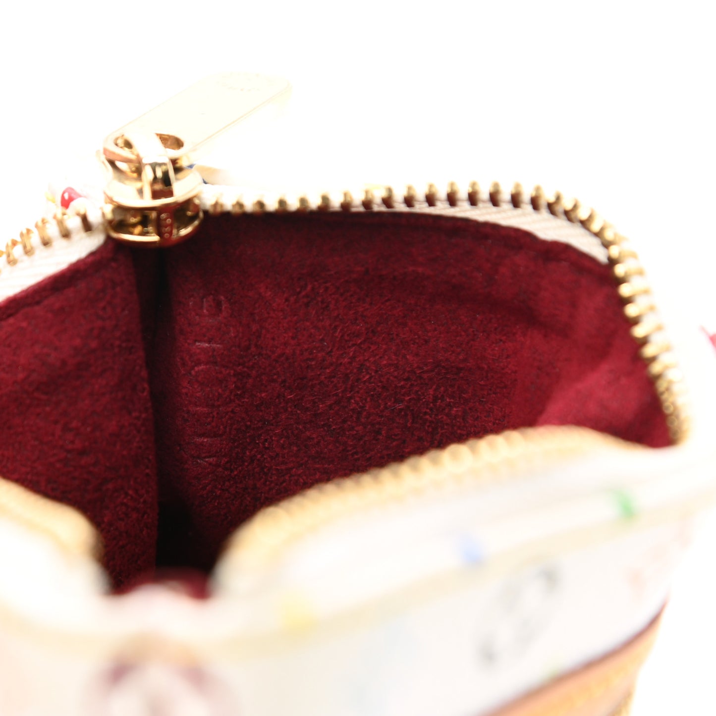 Monogram Multicolor Pochette Plate MM White