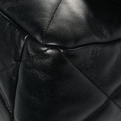 Chanel Lambskin Quilted Maxi Chanel 19 Flap Black 10 of 13