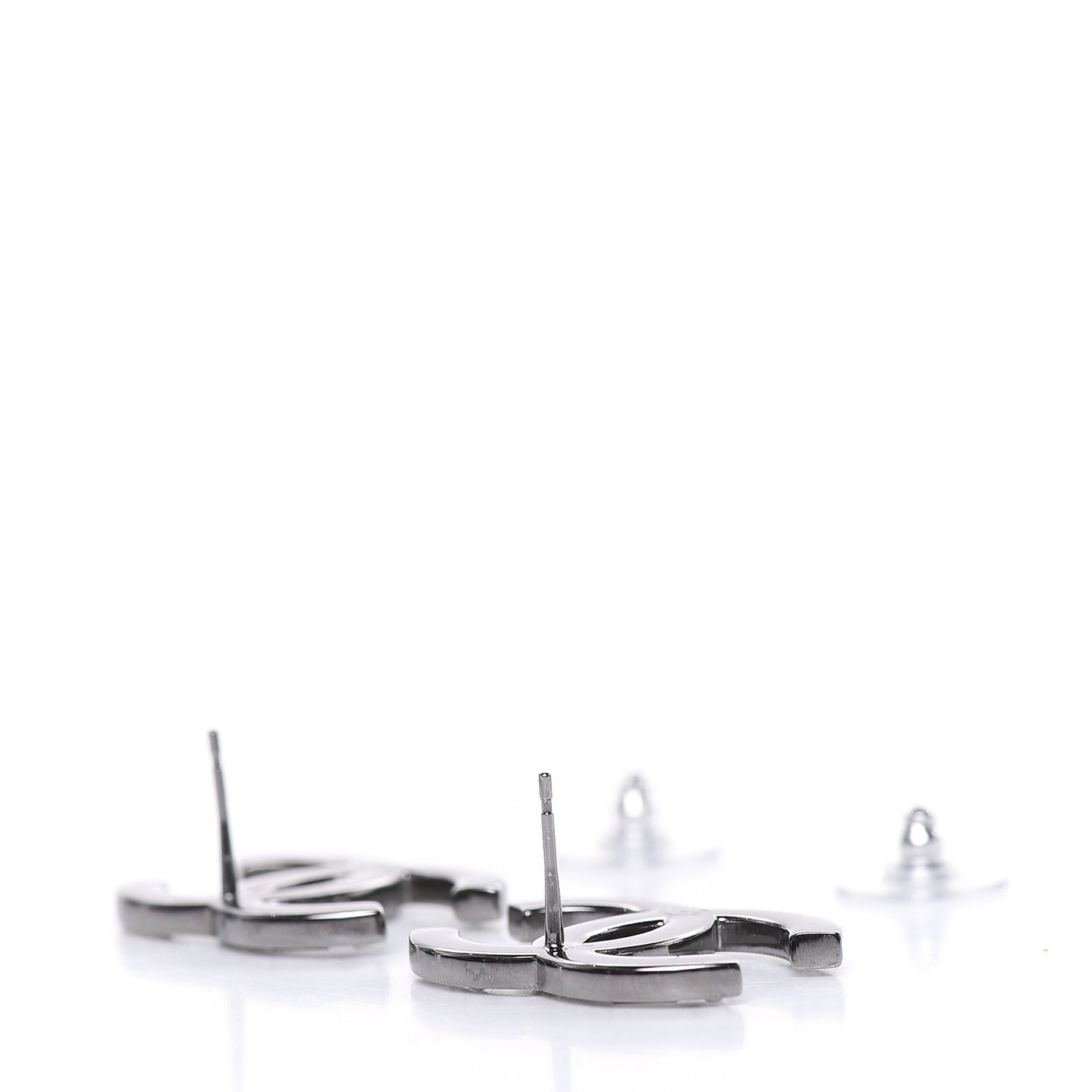 Baguette Crystal Pearl CC Bright Young Things Earrings Ruthenium