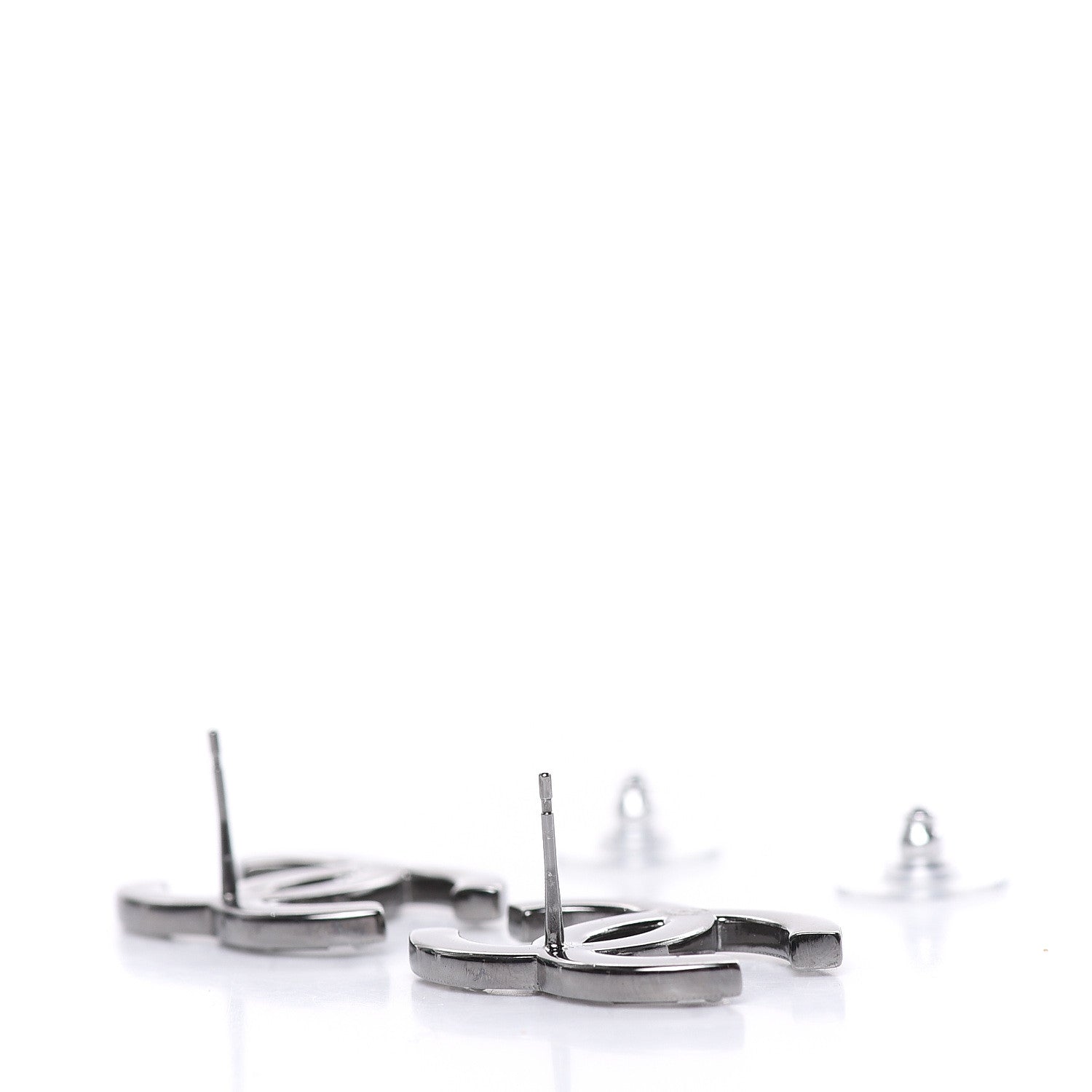 Chanel Baguette Crystal Pearl CC Bright Young Things Earrings Ruthenium 3 of 5