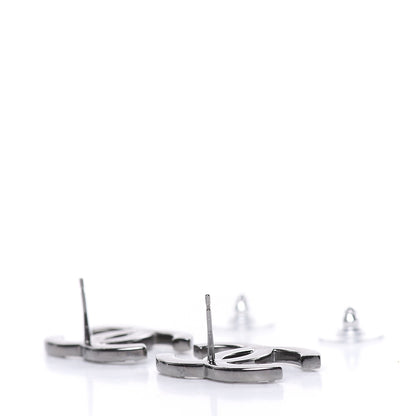 Chanel Baguette Crystal Pearl CC Bright Young Things Earrings Ruthenium 3 of 5