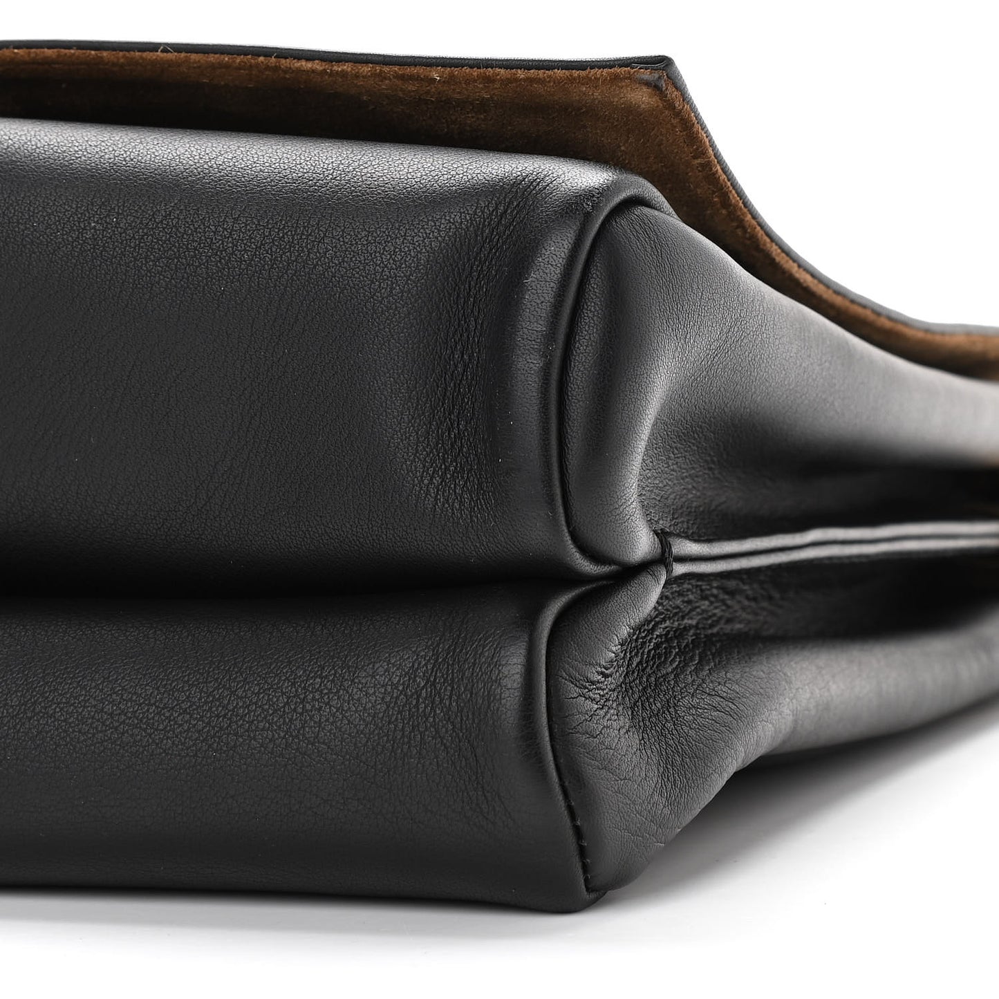 Grained Calfskin Pequin Embossed Medium Claudia Shoulder Bag Black