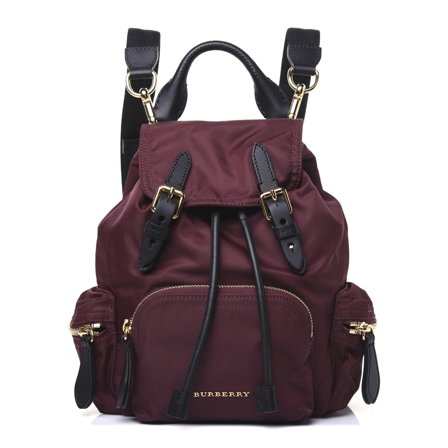 Burberry Nylon Small Rucksack Backpack Burgundy Red 1 of 20