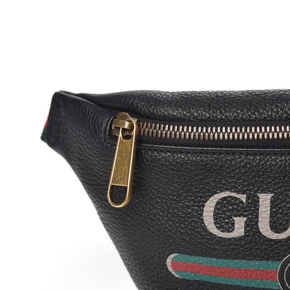 Gucci Grained Calfskin Small Logo Belt Bag Black 10 of 11
