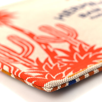 Hermes H Canvas Le Bel Oasis Case Marine Terracotta 7 of 8