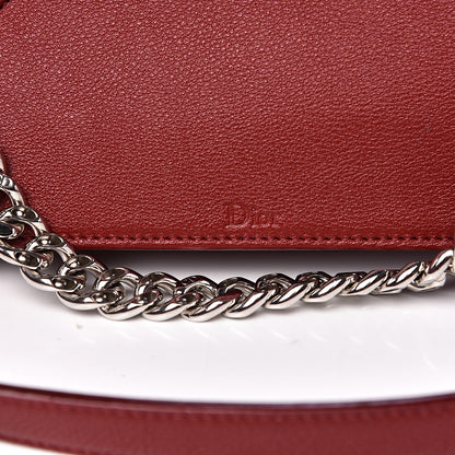 Christian Dior Grained Calfskin Medium Diorama Flap Bag Red 8 of 12