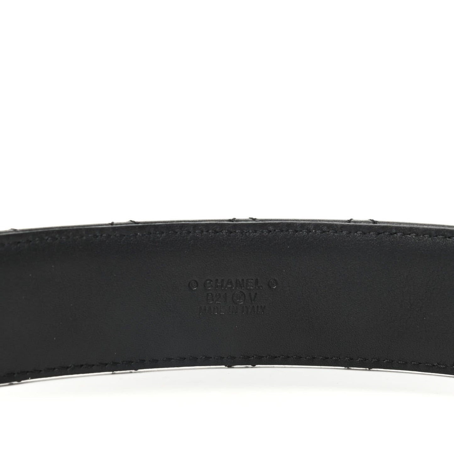 Lambskin Quilted CC Chain Belt 80 32 Black