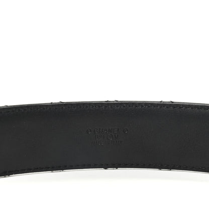 Chanel Lambskin Quilted CC Chain Belt 80 32 Black 3 of 5