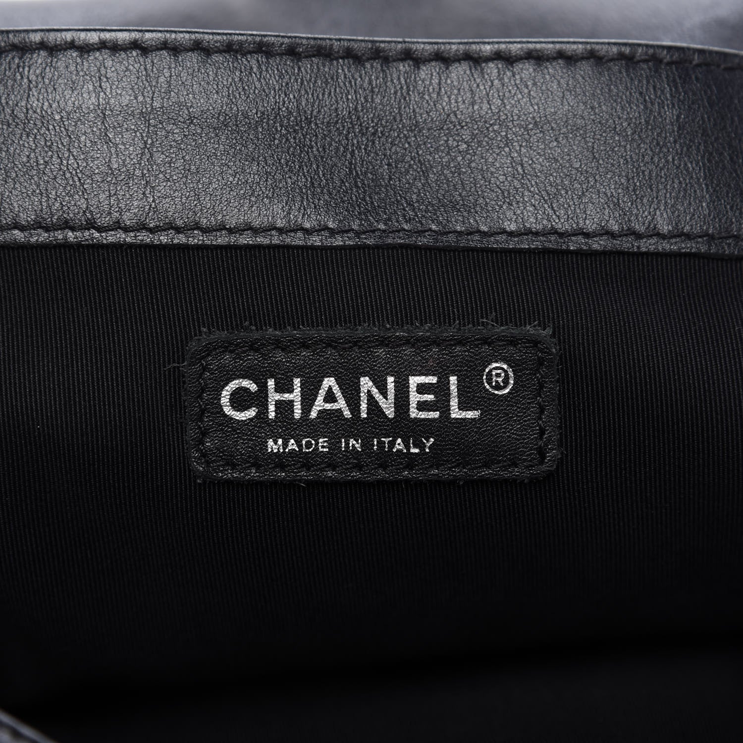Chanel Calfskin Enchained XL Boy Flap Black 8 of 9
