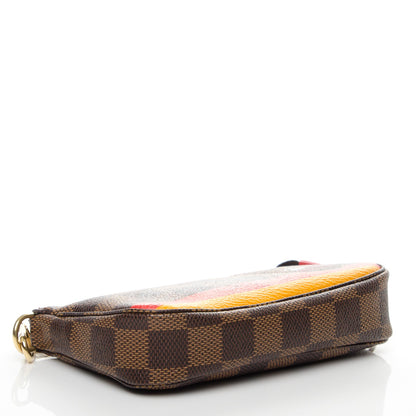 Louis Vuitton Damier Ebene 2015 Christmas Animation Mini Pochette Accessories 4 of 7
