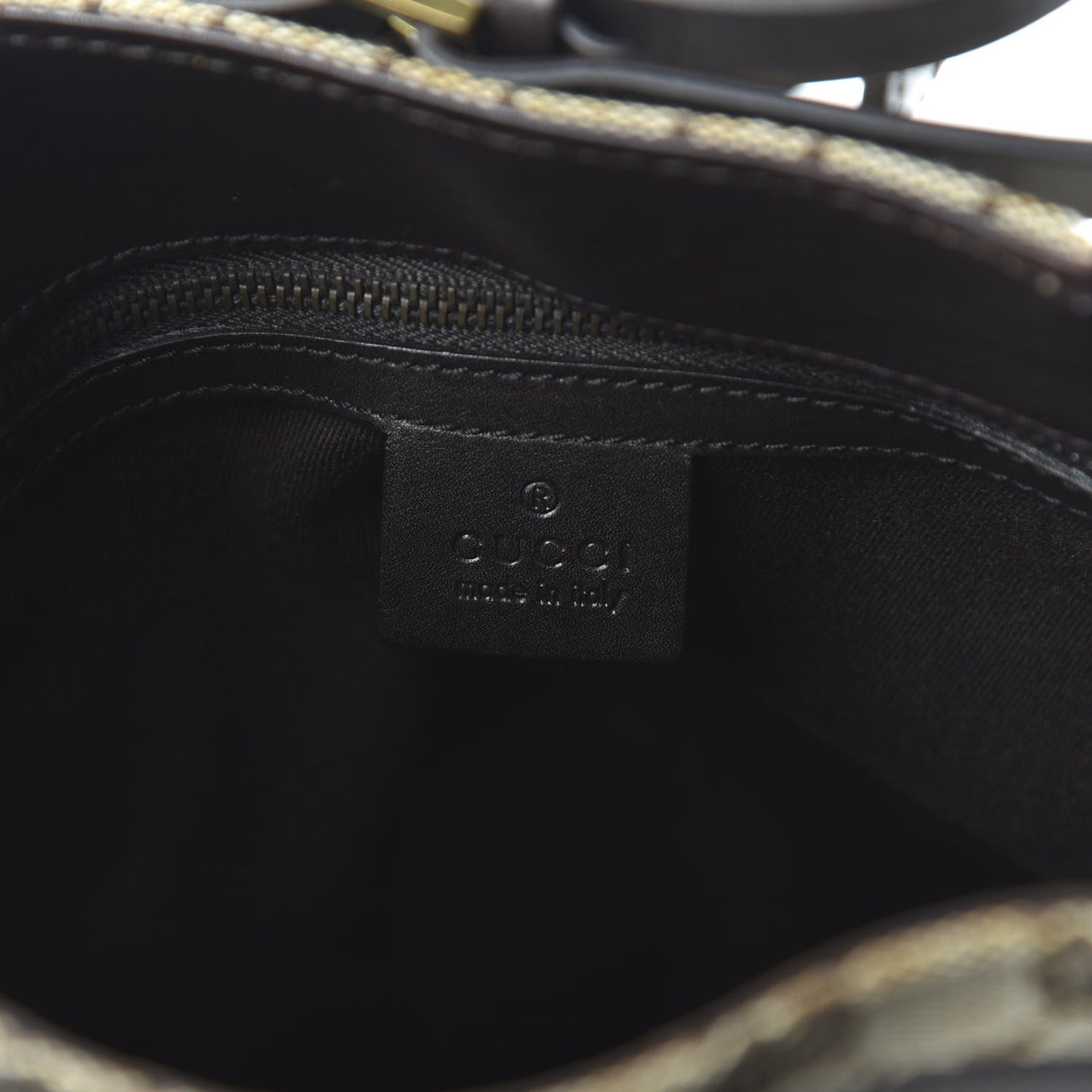 Monogram Small Bucket Tote Dark Brown