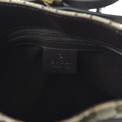 Gucci Monogram Small Bucket Tote Dark Brown 8 of 12