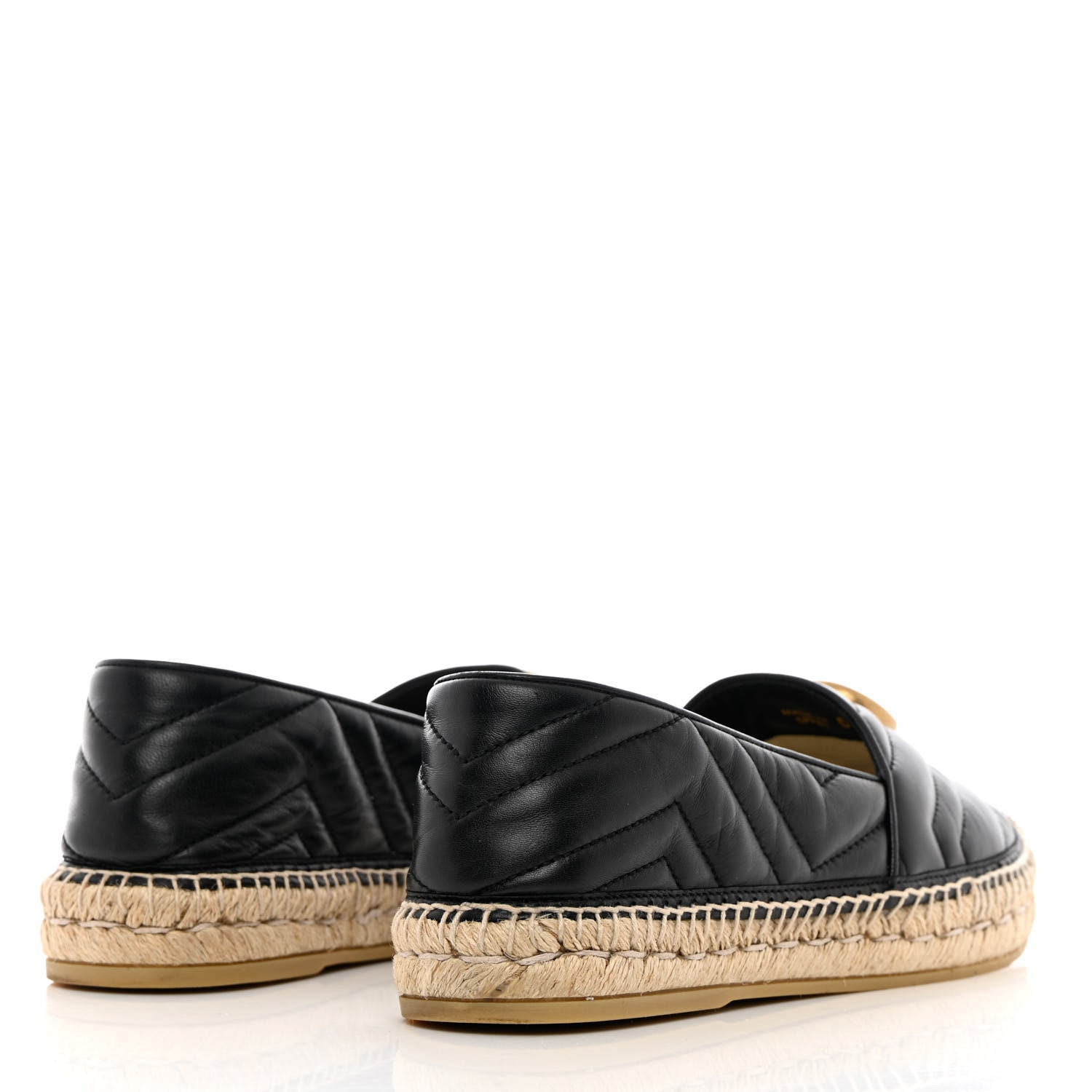 Gucci Nappa Matelasse GG Marmont Espadrilles 40.5 Black 4 of 13