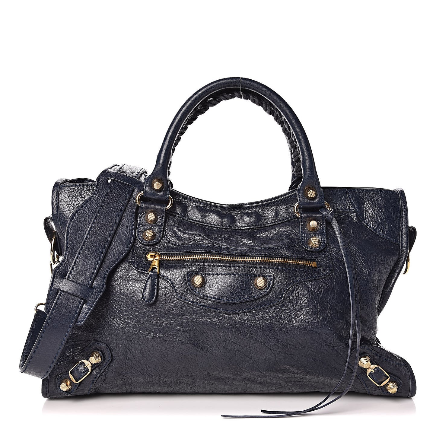Agneau Giant 12 Gold Hardware City Bleu Obscur
